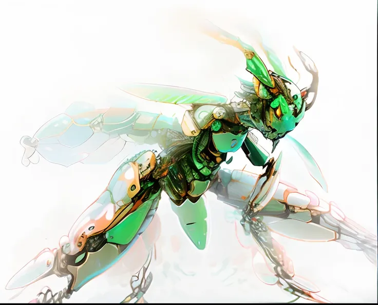 insectoid, Full of insect robots, Biopunk Cyborg Wasp, Insect robot, insects, Made of insects, , intricate wasp, A hyper-realistic, Weta, Steampunk robot ants, full pose, Cyborg wasp