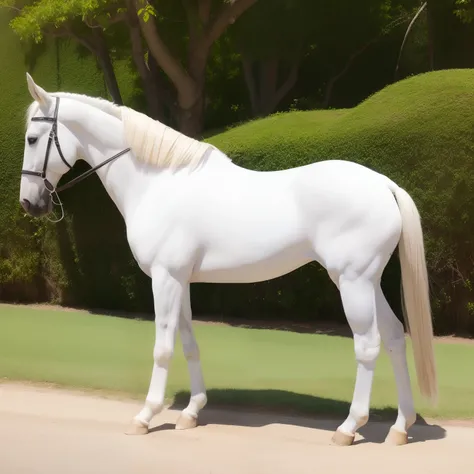 caballo blanco. Full body