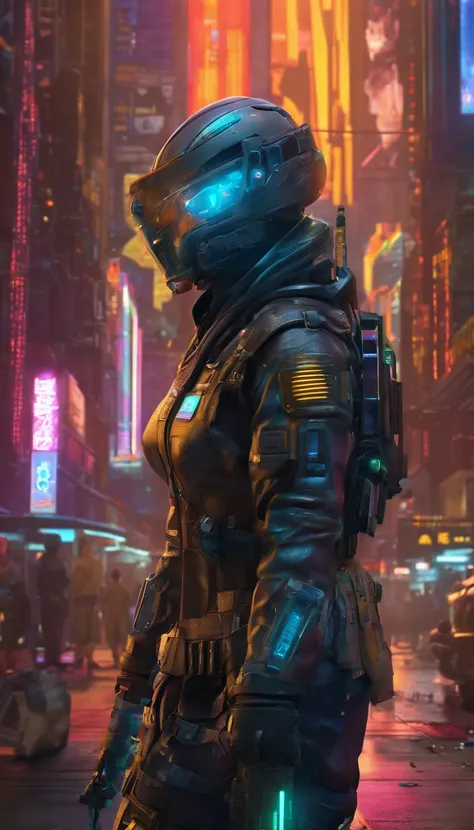 ultra detail, high resolution, ultra detailed, best quality, amazing, top quality, cyberpunk, fantasypunk, clothes, fantasy, sci-fi, sci-fi fantasy, outfits, science fiction, science fantasy, full body, pants, armor, lightly armored, light armor