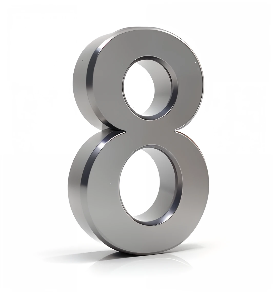 A close-up of a number eight on a white surface, 8 detallado, ocho ocho ocho, numerology, 8 pies de altura, octanaje 8, -n 8, - No. 8, 3 D 8 K, 8K HQ, 8, a 8 K, numerical, 18 years old, ƒ 1. 8, ƒ1.8, 8 x