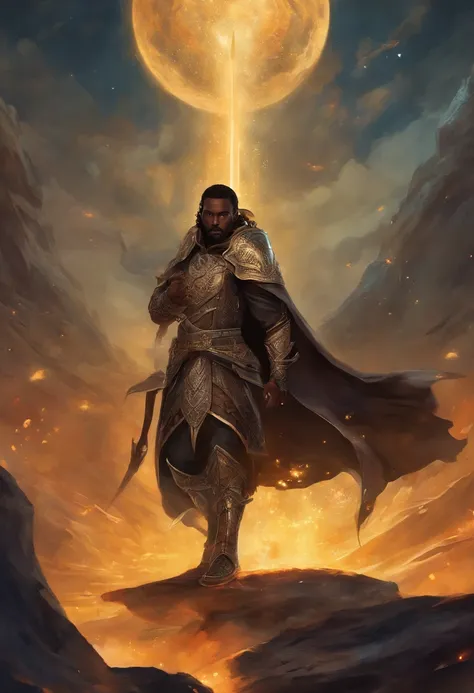 He is Earendil Galadaenar, a man who looks like Idris Elba, Henry Cavil e Rayleigh (one piece) tudo ao mesmo tempo. He is a medieval knight who wears a spear made of black steel in his right hand. Hes wearing a body-themed plate armor of starry night and s...