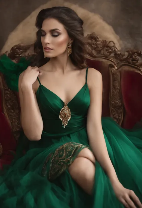 MULBHER WITH GYPSY FEATURES IN EMERALD COLOR