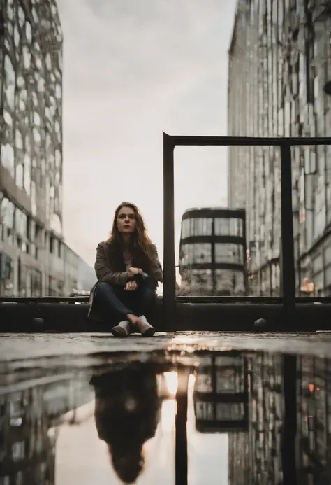 shattered mirror, reflect, girls face, cinematic shot + dynamic composition, incredibly detailed, sharpen, details + intricate detail + professional lighting, film lighting + 35mm + anamorphic + lightroom + cinematography + bokeh + lens flare + film grain ...