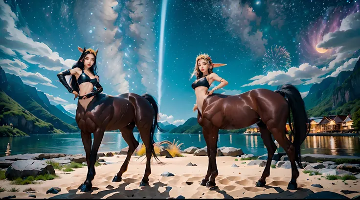 In the beautiful illustration of this super-grand scene，The ultra-distant lens shows us（Over eight unique centaur characters：9.9），They all have their own characteristics，Vivid and interesting。Radiant from the heavens（angelicales：6.6）Like centaurs、To nightm...