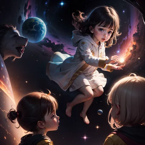 Cosmic story with children