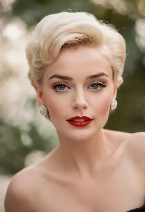 mulher loira parecida com a AUDREY HEPBURN e a marilyn monroe ultra realista Bijoux de Charme