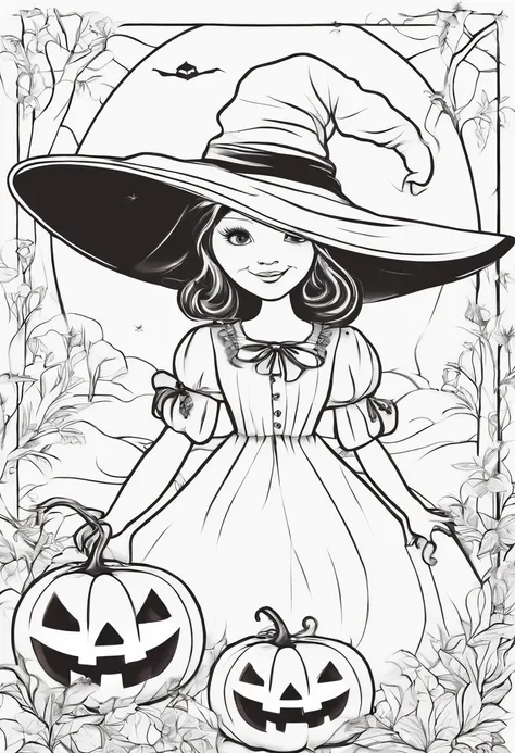 1. Specifying a Theme:
   - "Create a Halloween coloring book。"
   - "Draw a witch or ghost themed coloring book。"

2. Image details:
   - "Generate a coloring book containing a witch with a pumpkin lantern。"
   - "Create a Halloween coloring book that inc...