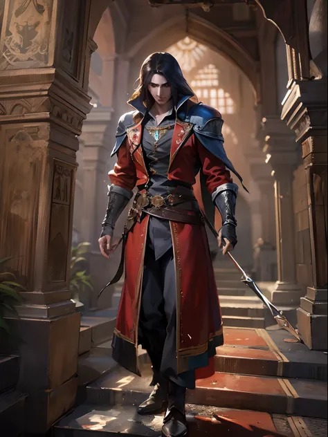 Castlevania lords of the shadows moroccan version hyper realistic super detailed Dynamic shot master piece