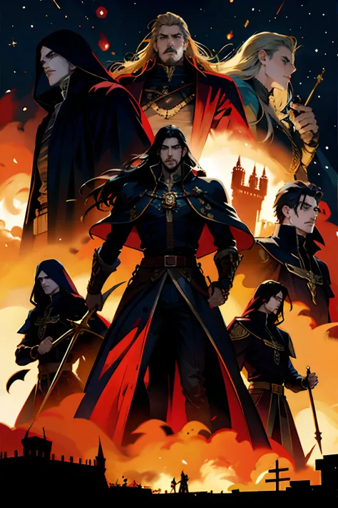 Castlevania Lord of the shadows moroccan version of Lord Dracula leading troops army of demons in great moroccan city