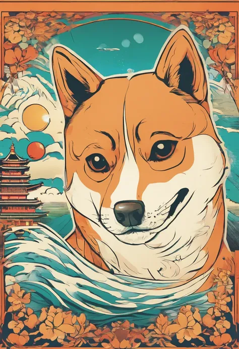 Shibainu dog in old poster Story