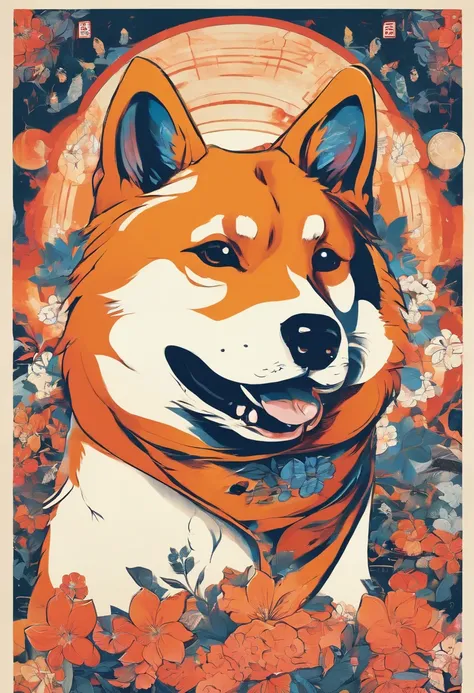 Shibainu dog in old poster Story