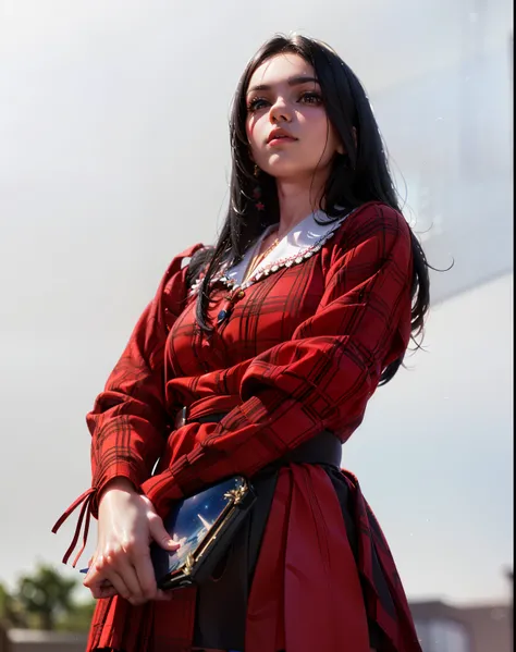 (masterpiece), best quality, detailed black hair, (((wearing a realistic and detailed short skirt and school costume))) detailed perfect skin, intricate perfect beauty face, detailed sharp beauty eyes, (((from face to the waist))), (((beauty slim shape))),...