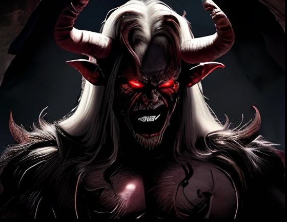 a demon with horns and a demon face, doom demon, demonic creature, monstro de fantasia hiper realista, Satanic creature, human male demon, demon male, man male demon, Fit male demon with white horns, Demon Lord, muscled humanoid balrog demon, arte conceitu...