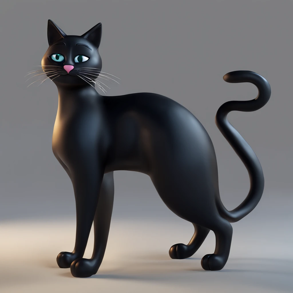 a black cat that was the mascot of a very famous cartoon that has a cute look for children, but a scary look for adults