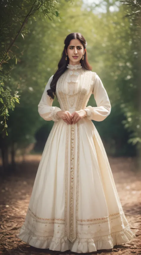 A beautiful woman  ((Katrina kaif:1.2)) in ((intricate Vintage Victorian Outfit)), sharp focus, Nikon Z 85mm, unparalleled masterpiece, ultra-realistic 8k photos, best quality, masterpiece, (photorealistic:1.2), (realistic:1.5), (hyperrealistic:1.2),(reali...