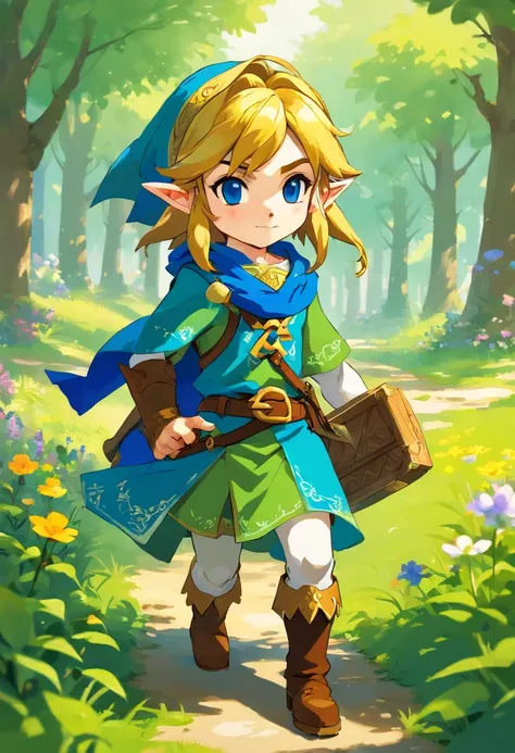 full body, person for the zelda game, the zelda manga, man, zelda character ff, in the style of ian mcque, temmie chang, stylish costume design, romanticized depictions of wilderness, jean-baptiste monge, science academia