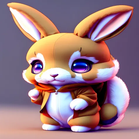 cartoon rabbit with a scarf on its head, adorable digital painting, cute 3 d render, cute detailed digital art, cute anthropomorphic bunny, cute digital art, rabbt_character, anthropomorphic rabbit, cute! c4d, cute character, 3 d render stylized, stylized ...