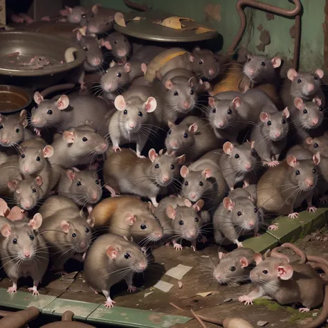 One rat or even pack of rats