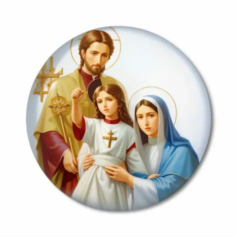 a closeup of a dish with a photo of a family, Com o Menino Jesus, catholic icon, roman catholic icon, catholic religious art, iconografia religiosa, retrato da obra-prima religiosa, holy themed, santo, arte sacra, Massys, Catholic, Virgem Maria, christian ...