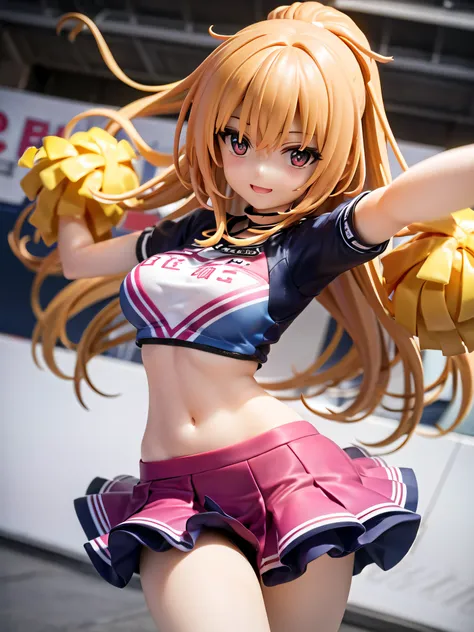 （Super lascivious cheerleader:1.3）、(Outside the stadium:1.0)、(tiny chest:1.1)、extremely delicate and beautiful,visual impact, grow,The ultra -The high-definition, Raw photography, top-quality, hight resolution, (​masterpiece), (Photorealsitic:1.4), Anime C...