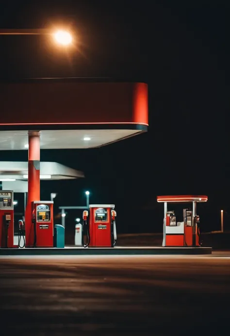 Gas station on the highway