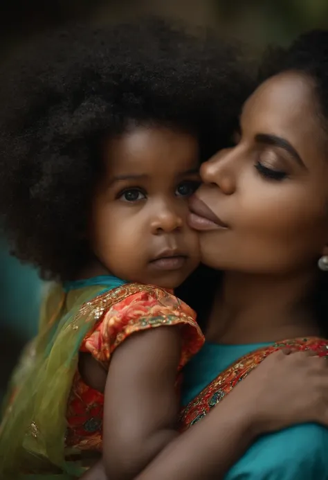 mulher mae com seu bebe, cabelos pretos e medios, olhos bonitos, sorrindo, Antecedentes detalhados