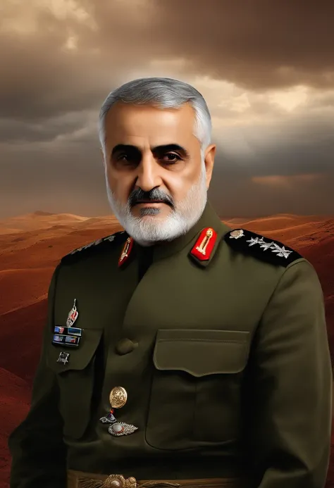 General Qassem Soleimani in the sky