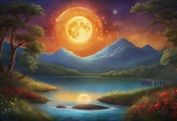 Sun and Moon art