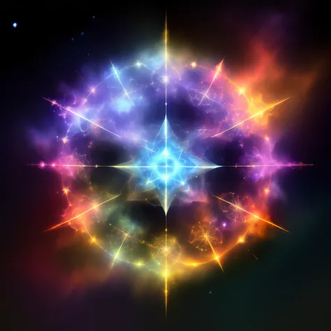 /imagine metatron symbol cosmic nebula wallpaper