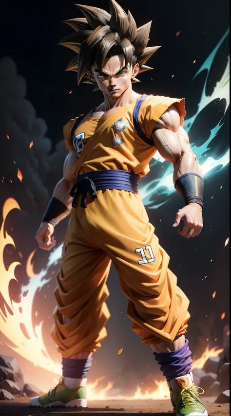 Cristiano Ronaldo Goku Fusion (Dragon ball),A soccer player who can use the Super Saiyan transformation to improve his skills on the field.