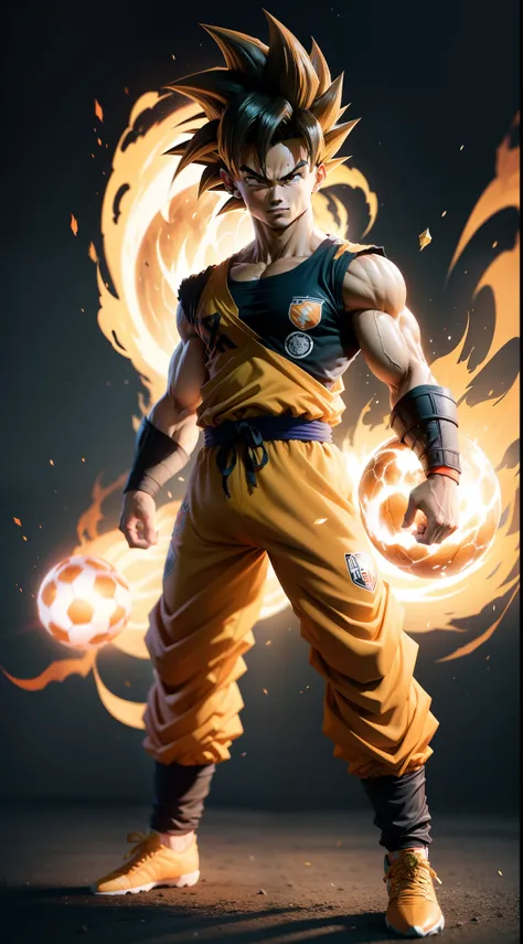 Cristiano Ronaldo Goku Fusion (Dragon ball),A soccer player who can use the Super Saiyan transformation to improve his skills on the field.