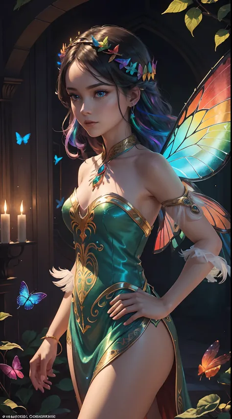 (((masterpiece))), (((ornate))), (((best quality))), ((ultra-detailed)), (highly detailed CG illustration), ((an extremely delicate and beautiful)), cinematic light. Create a stunning fantasy artwork that mimics the style of currently trending masters of t...