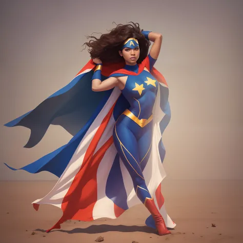 Superheroíne, vestindo um ultraje de bandeira de Cabo Verde , A bandeira de Cabo Verde, Atlantic Cape, is shown in this Image, hd illustration, Imagem , foto em alta, bandeira, Bandeira alta qualidade,  HD de alta qualidade,