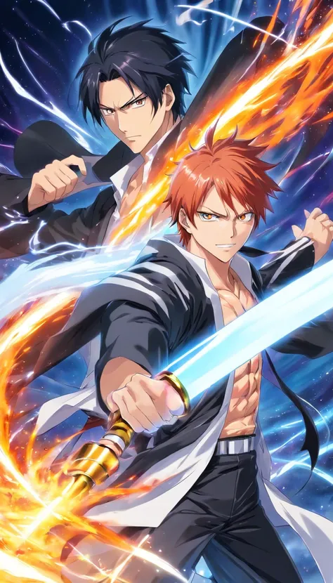 bleach universe, anime, aizen vs ichigo,