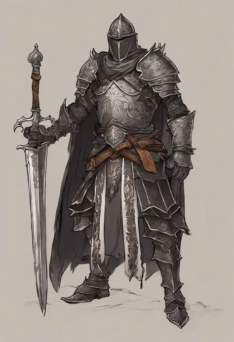 knight lord of dragons, armadura preta, roupa branca