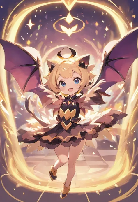 (best quality,4k,8k,highres,masterpiece:1.2),ultra-detailed,adorable bat vtuber,virtual idol,with big sparkling eyes,long fluffy ears,flapping wings,vibrant colors,expressive face,compelling personality,playful demeanor,engaging expressions,cute outfit wit...