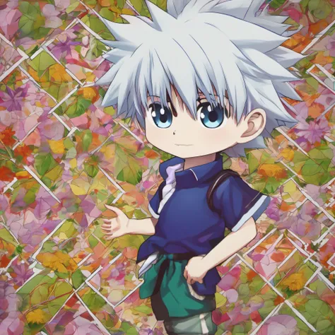 HUNTER×HUNTER, chibi, Killua, blue eyes