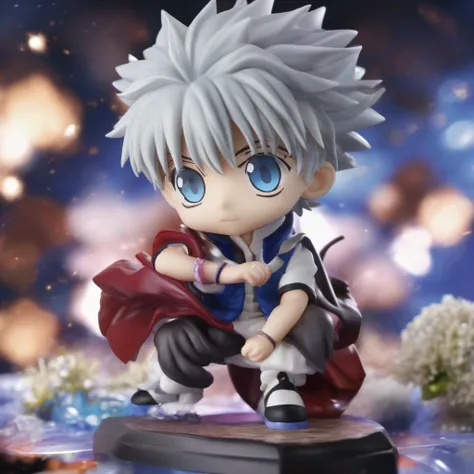 HUNTER×HUNTER, chibi, Killua, blue eyes, nendoroid