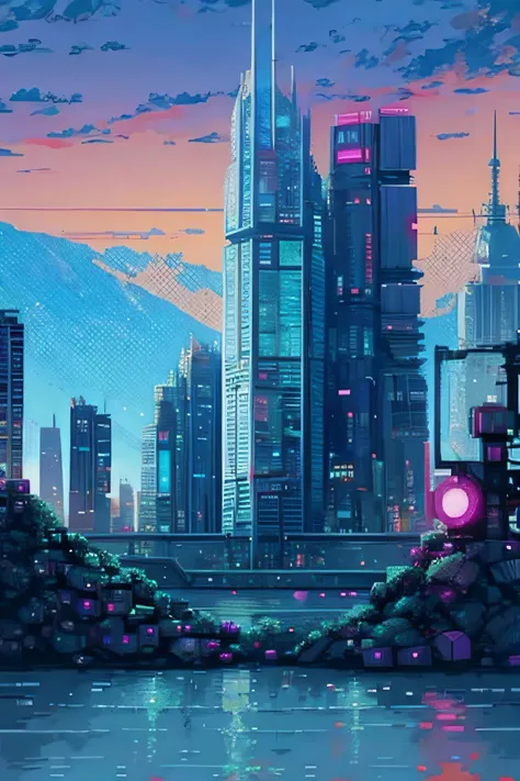 cyberpunk city