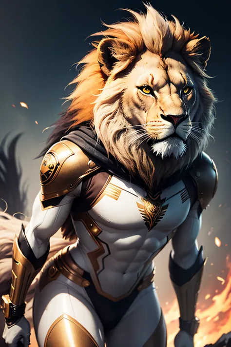 futuristic image of lion