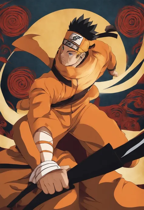 "Create breathtaking movie posters inspired by Masashi Kishimotos Naruto, Showing off the legendary Naruto Uzumaki in glory."、fullnude、Raised sexy