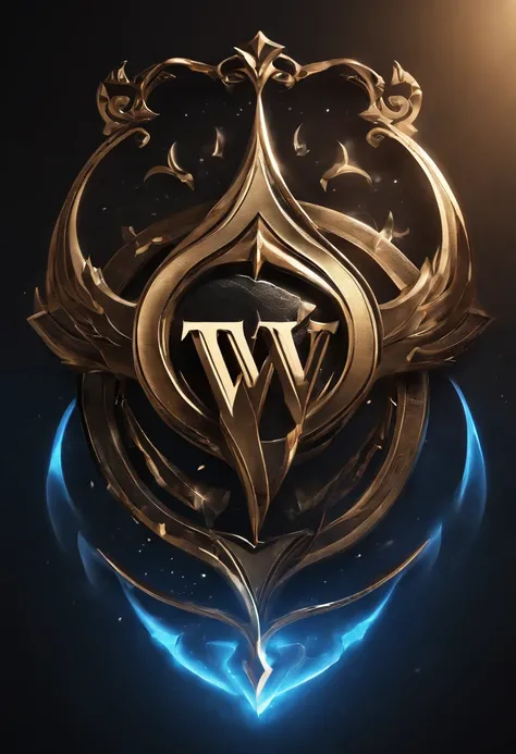 ((logo )), " TW " main logo elements,  (( The Writer 56 logo description)), professional style, 8k, smoth background with blue black color