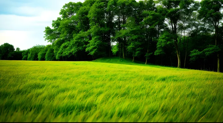 a grassy field