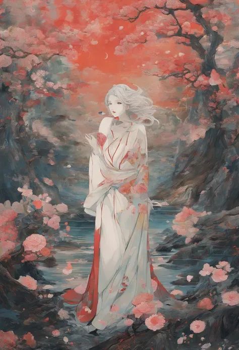 There is ugliness in beauty, But there is also beauty in ugliness. In the style of Adrian Ghenie, Esao Andrews, Jenny Saville, Edward Hopper, surrealism, Dark Art par James Jean, Takato Yamamoto, Minimalisme inkpunk. Dans le style Tim Burton.