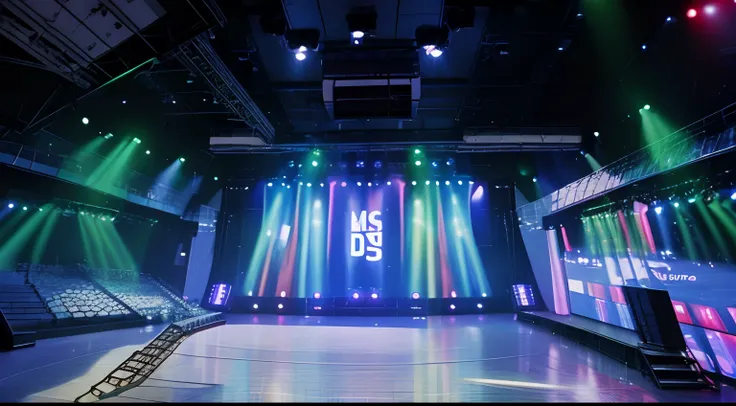 Simple，stage，LED large screen，diodes，lamplight，Simple style，Large color blocks，