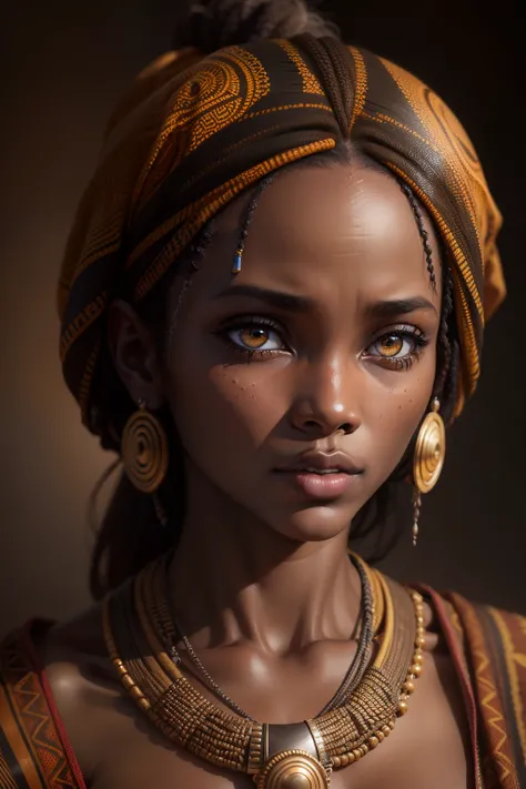 African female,award winning photo, extremely detailed, amazing, fine detail, extremely detailed eyes and face, by lee jeffries nikon d850 film stock photograph 4 kodak portra 400 camera f1.6 lens rich colors hyper realistic lifelike texture dramatic light...