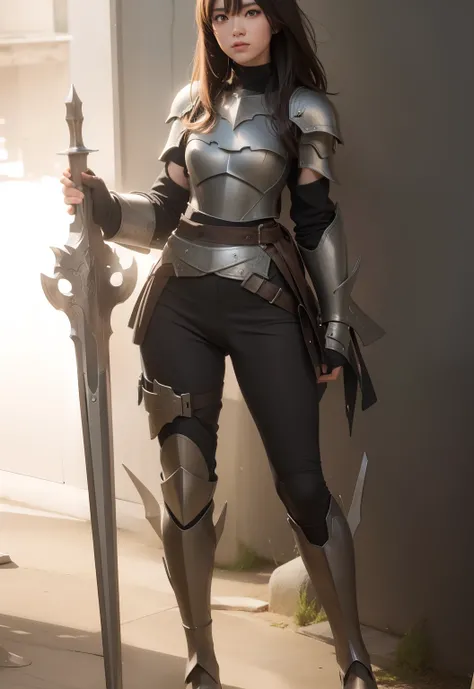 Ultra realistic, full body fantasy armor, no helmet