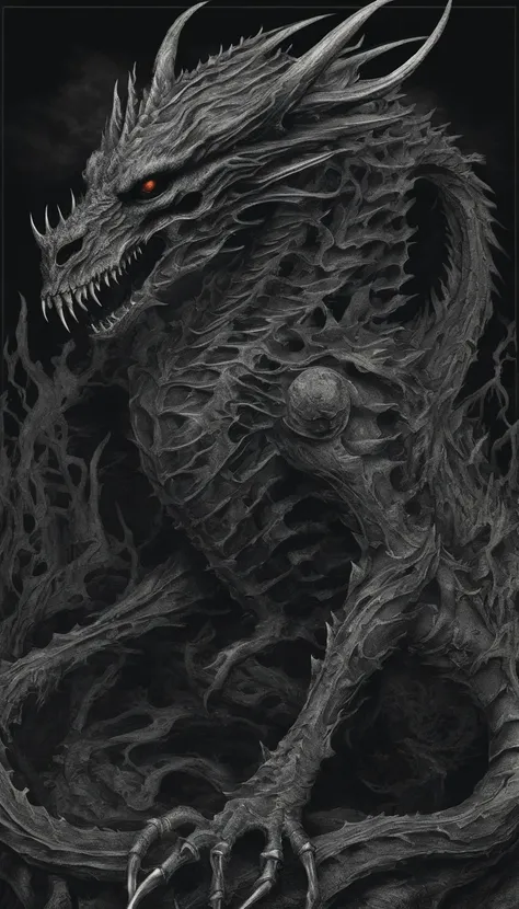 Black Skeleton Dragon