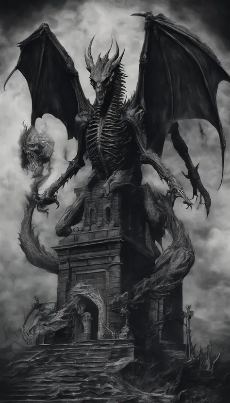 Black Skeleton Dragon