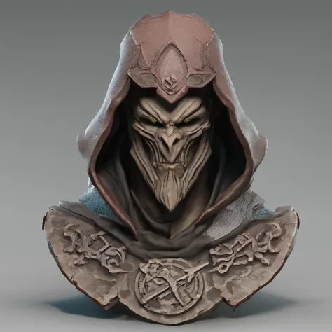 A 3d concept bust of an assassin I created using Zbrush, Maya, Mari, V-Ray, Keyshot and Nuke. The design of the base was based on world of warcrafts artwork.